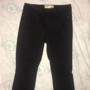 Garage black denim jeans